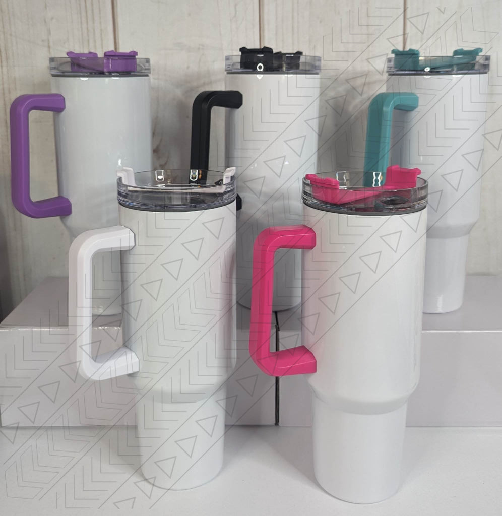 30oz Colored Handle Tumbler (Plain)
