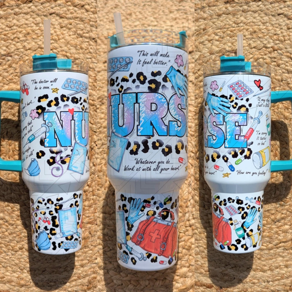30oz Nurse Cheetah