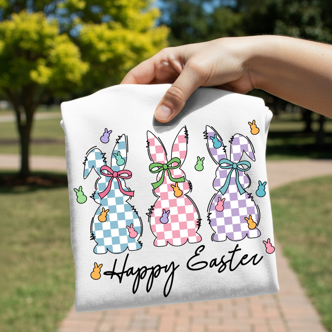 Happy Easter DTF tee shirt