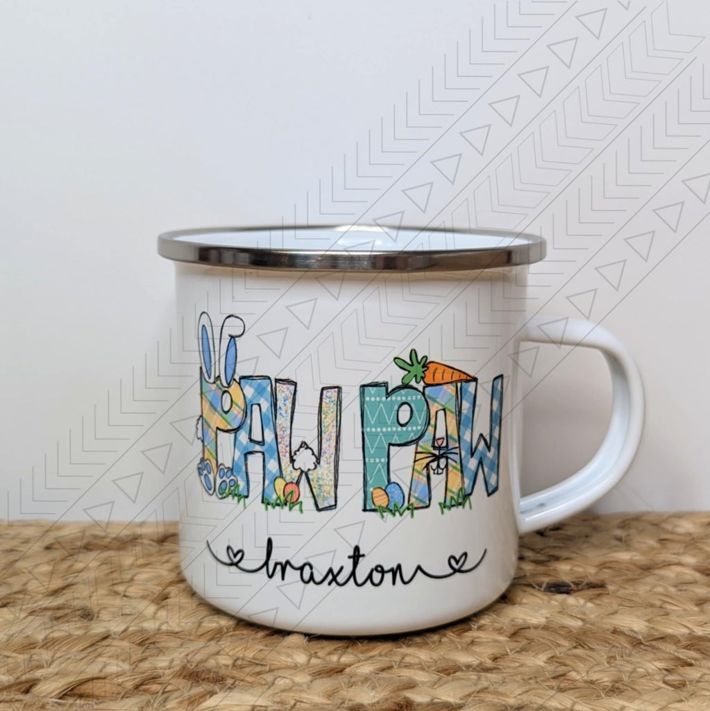 Custom Easter With Names Enamel mug Mug