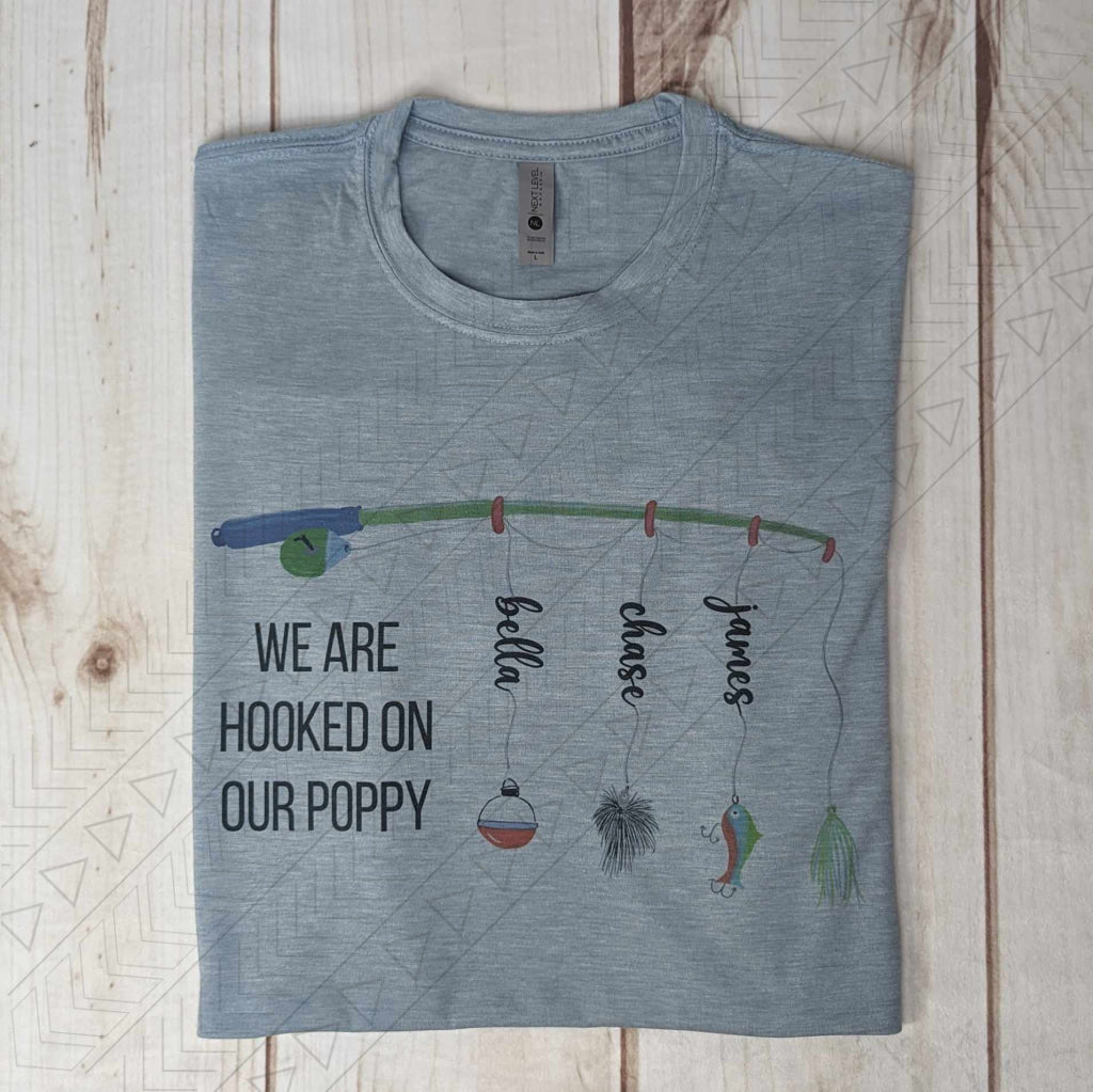 Hooked On (custom names) Shirts & Tops