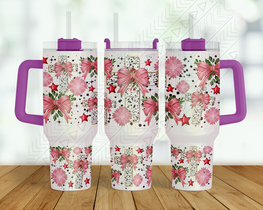 30oz Christmas Cross