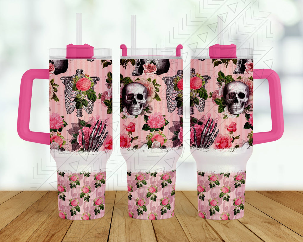 30oz Pink Skeleton