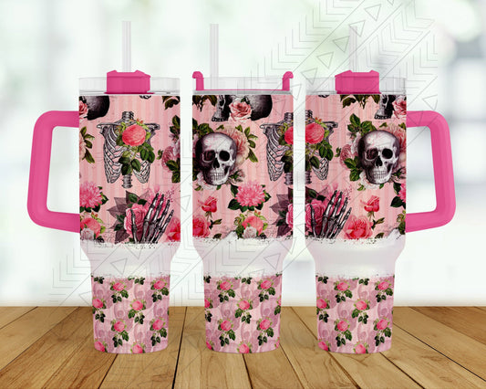30oz Pink Skeleton
