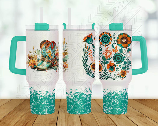 30oz Turqoise Western