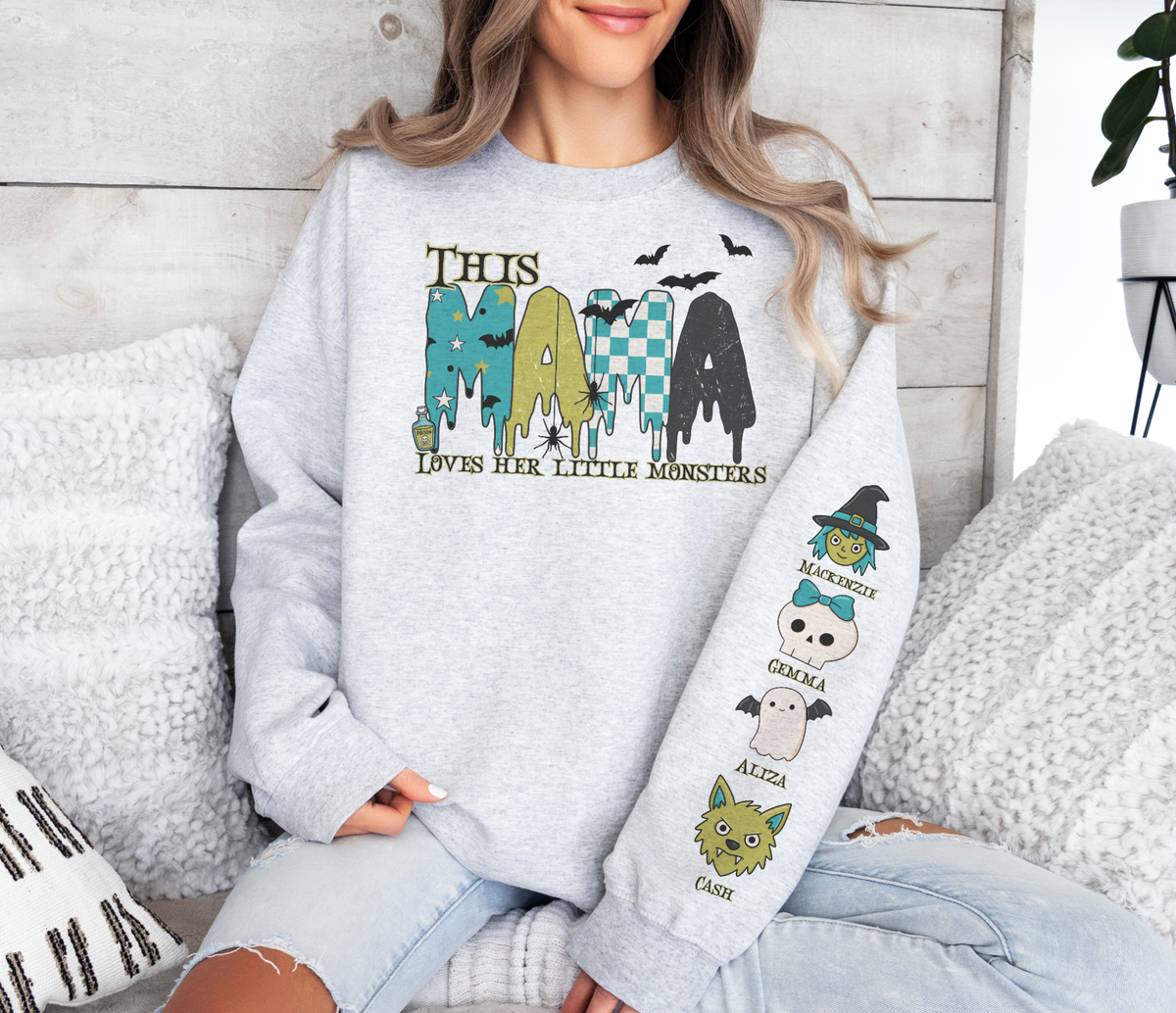 Loves Her Monsters Sweatshirt ( another custom)