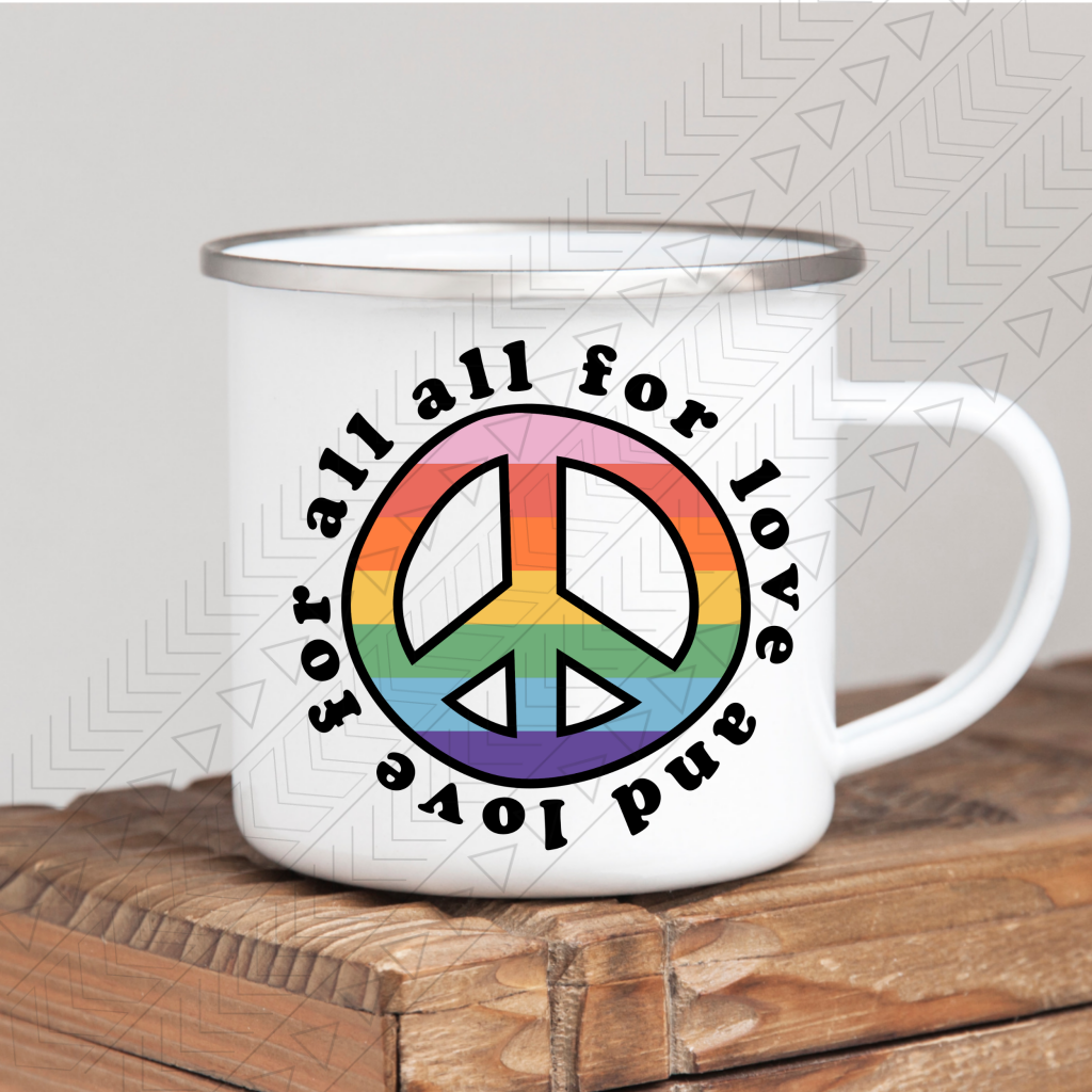 All For Love Enamel Mug Mug