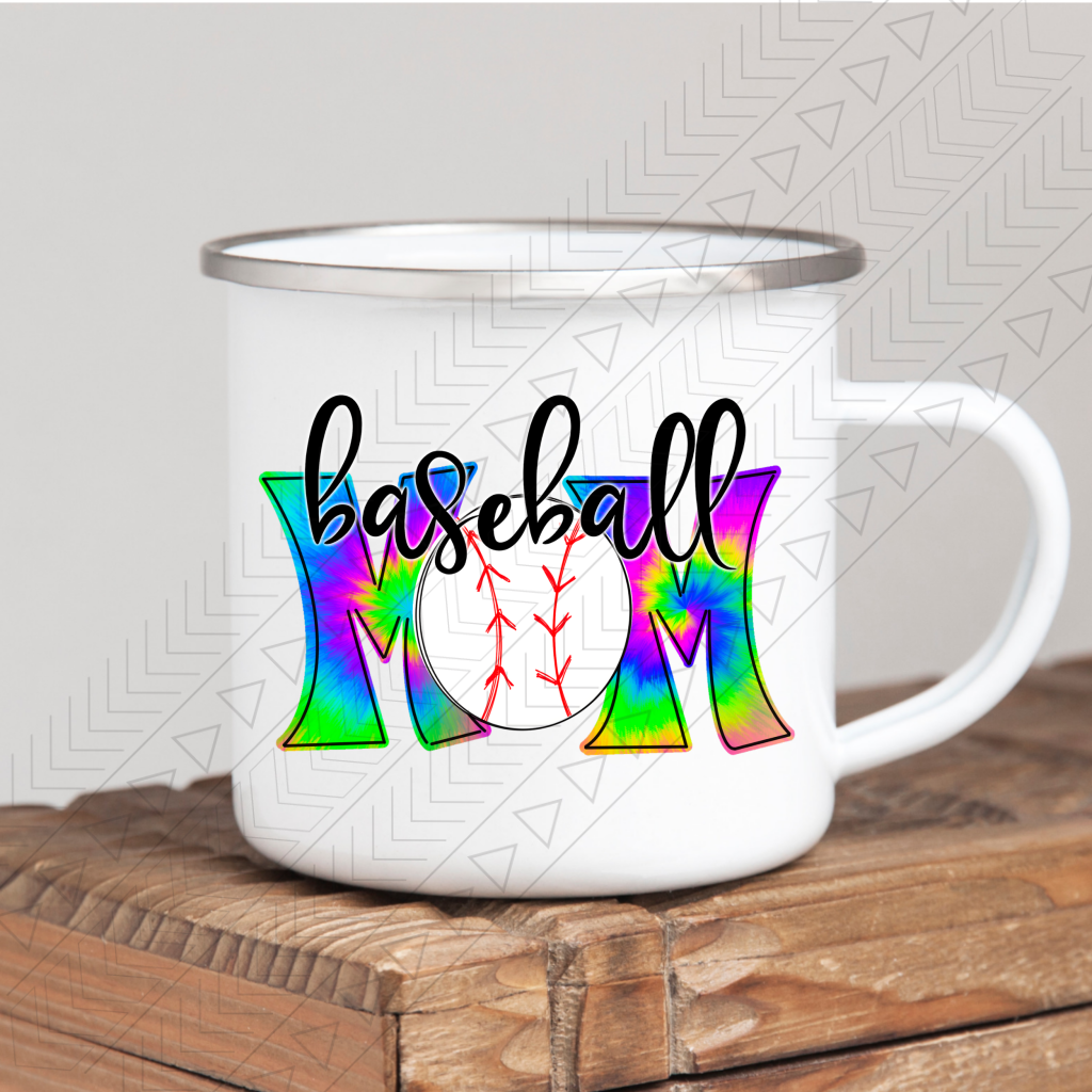 Baseball Mom Tie Dye Mug