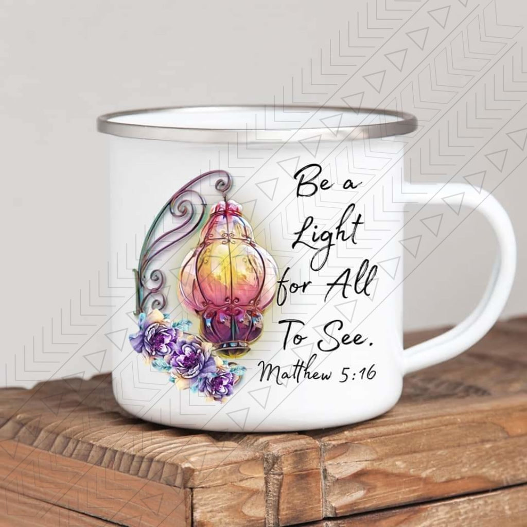 Be A Light Enamel Mug Mug