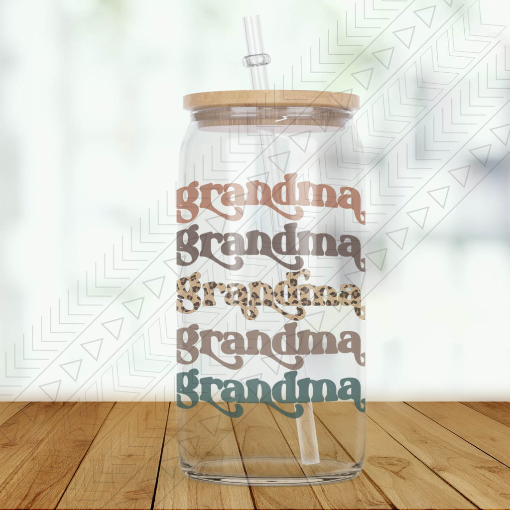 Boho Custom Name Glass Can