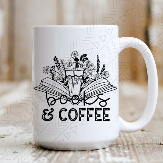 Books & Coffee Mug