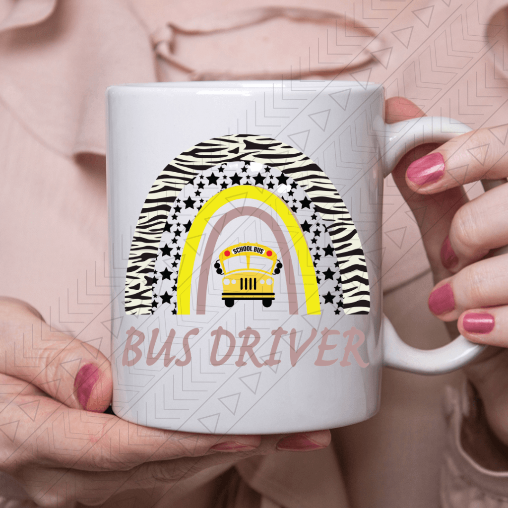 Bus Driver Rainbow Ceramic Mug 11Oz Mug