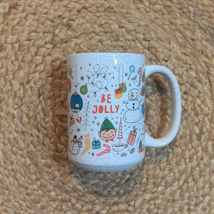 Christmas Doodles Ceramic Mug 15Oz Mug