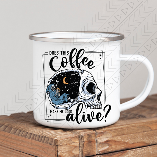 Coffee Make Me Alive Enamel Mug Mug