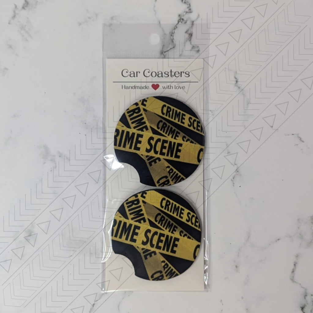 Crime Scene Car Coaster