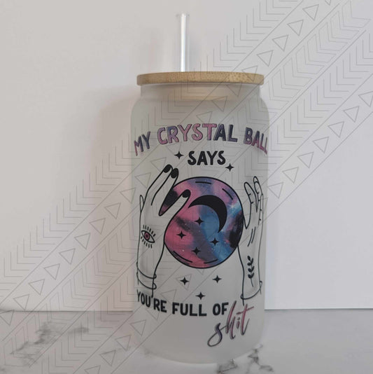 Crystal Ball Glass Can