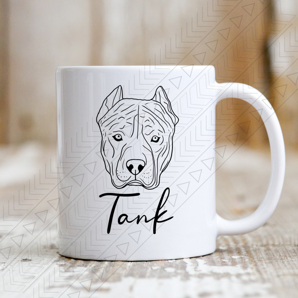 Custom Dog Breed (2 Dogs) Ceramic Mug 11Oz / Name Mug