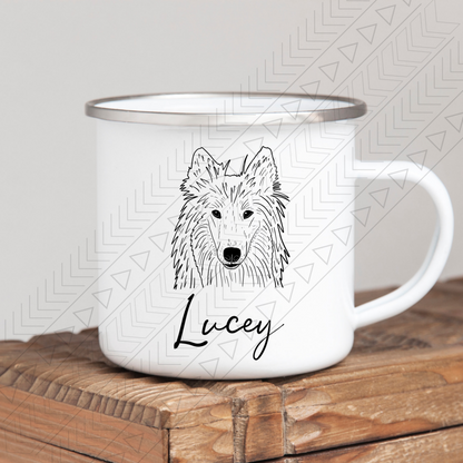 Custom Dog Breed (3 Dogs) Enamel Mug / Name Mug