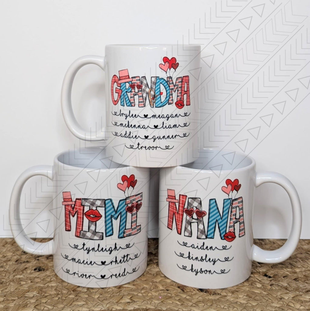 Custom Valentine With Names Mug