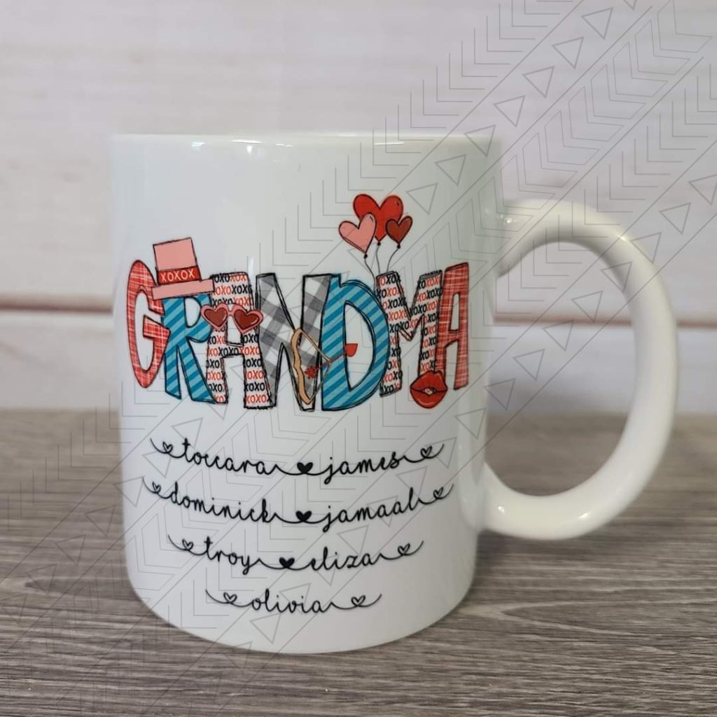 Custom Valentine With Names Mug