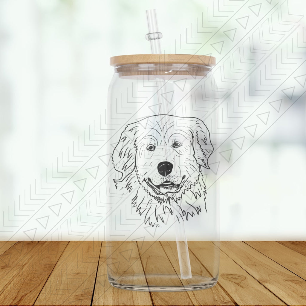 Dog Breed Glass(2 Dogs) Glass Can