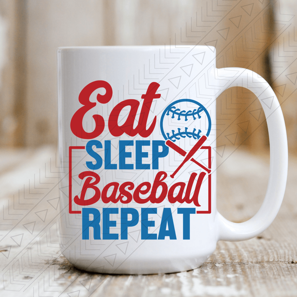 Eat Sleep Baseball Repeat Mug