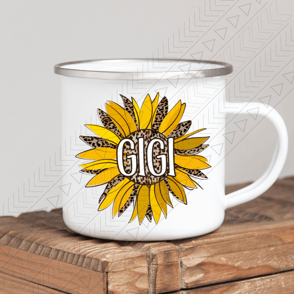 Gigi Sunflower Enamel Mug Mug