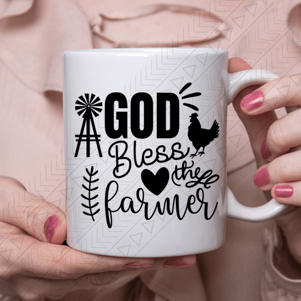 God Bless The Farmer Ceramic Mug 11Oz Mug