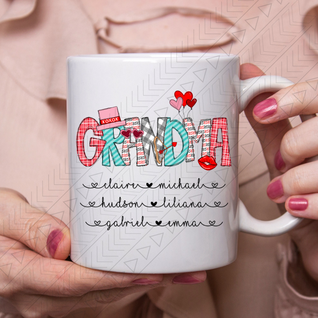 Grandma Custom Valentine Ceramic Mug 11Oz Mug