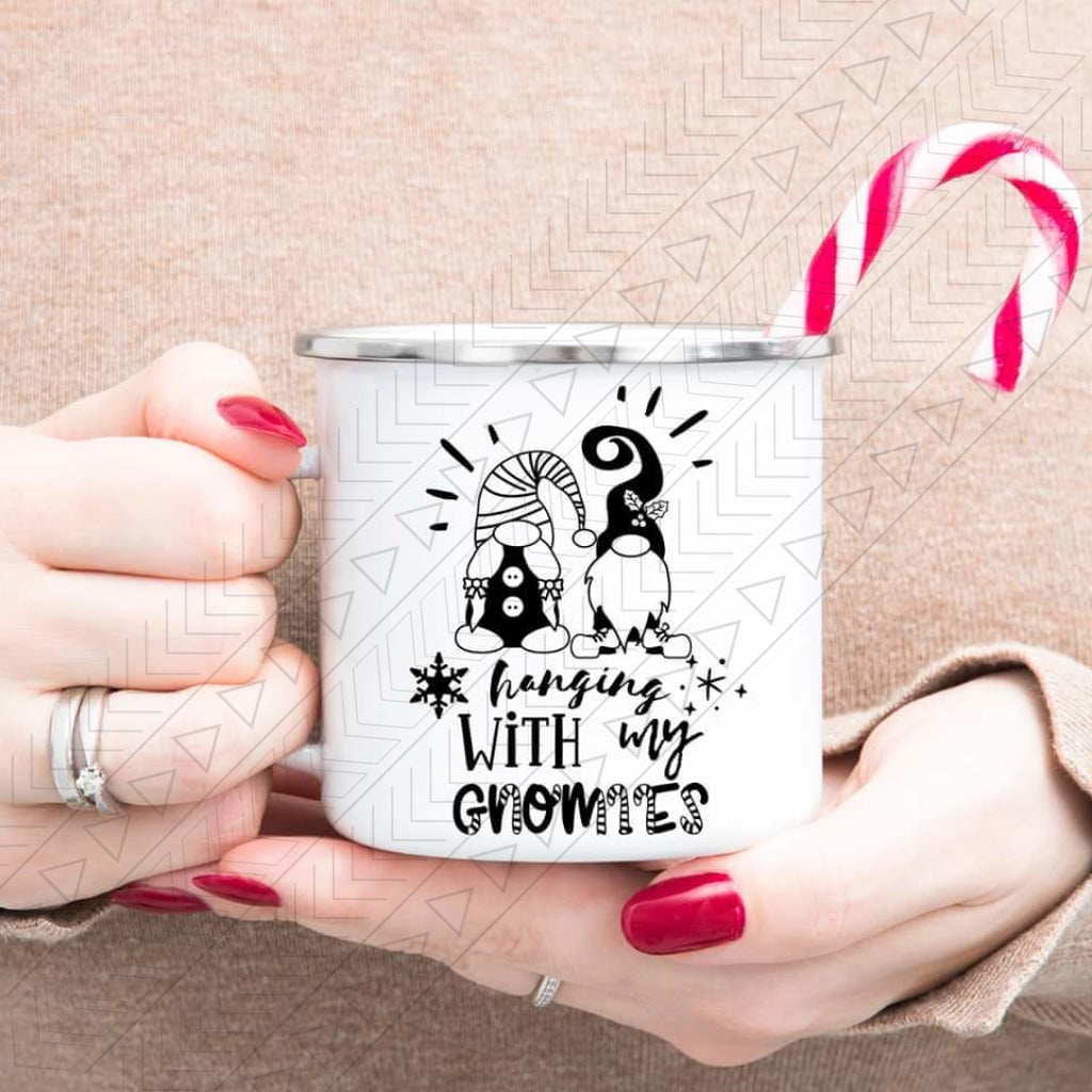 Hanging With My Gnomies Enamel Mug Mug