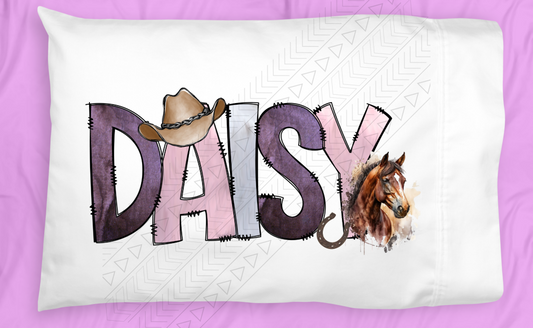 Horse (Pink/Purple) Pillowcase Personalized Pillowcases