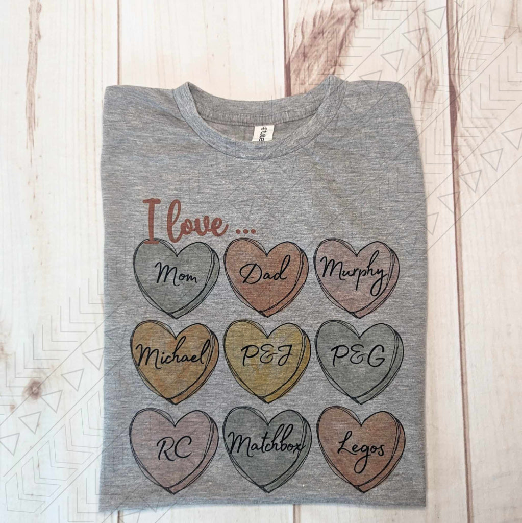 I Love... (Custom) Kids Tee Kids Shirts