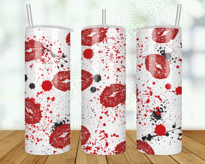 Kiss Me Valentines Tumbler