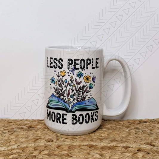 Less People More Books Mug