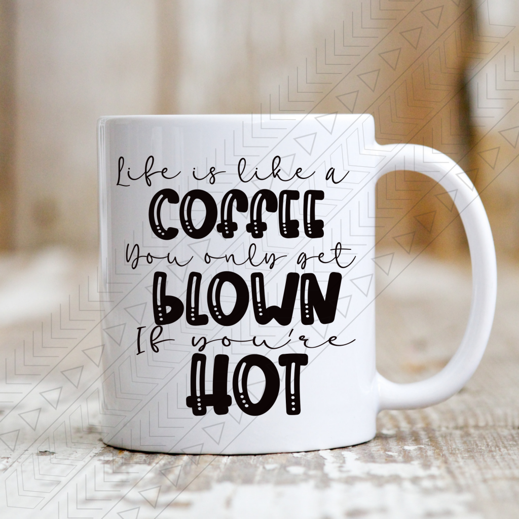 Life Is Like Coffee Black Mug