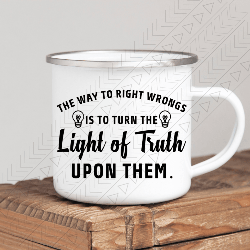 Light Of Truth Enamel Mug Mug