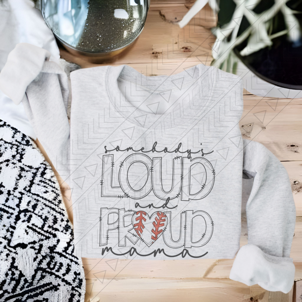 Loud & Proud Baseball Mama Shirts Tops