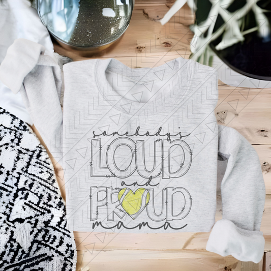 Loud & Proud Tennis Mama Shirts Tops