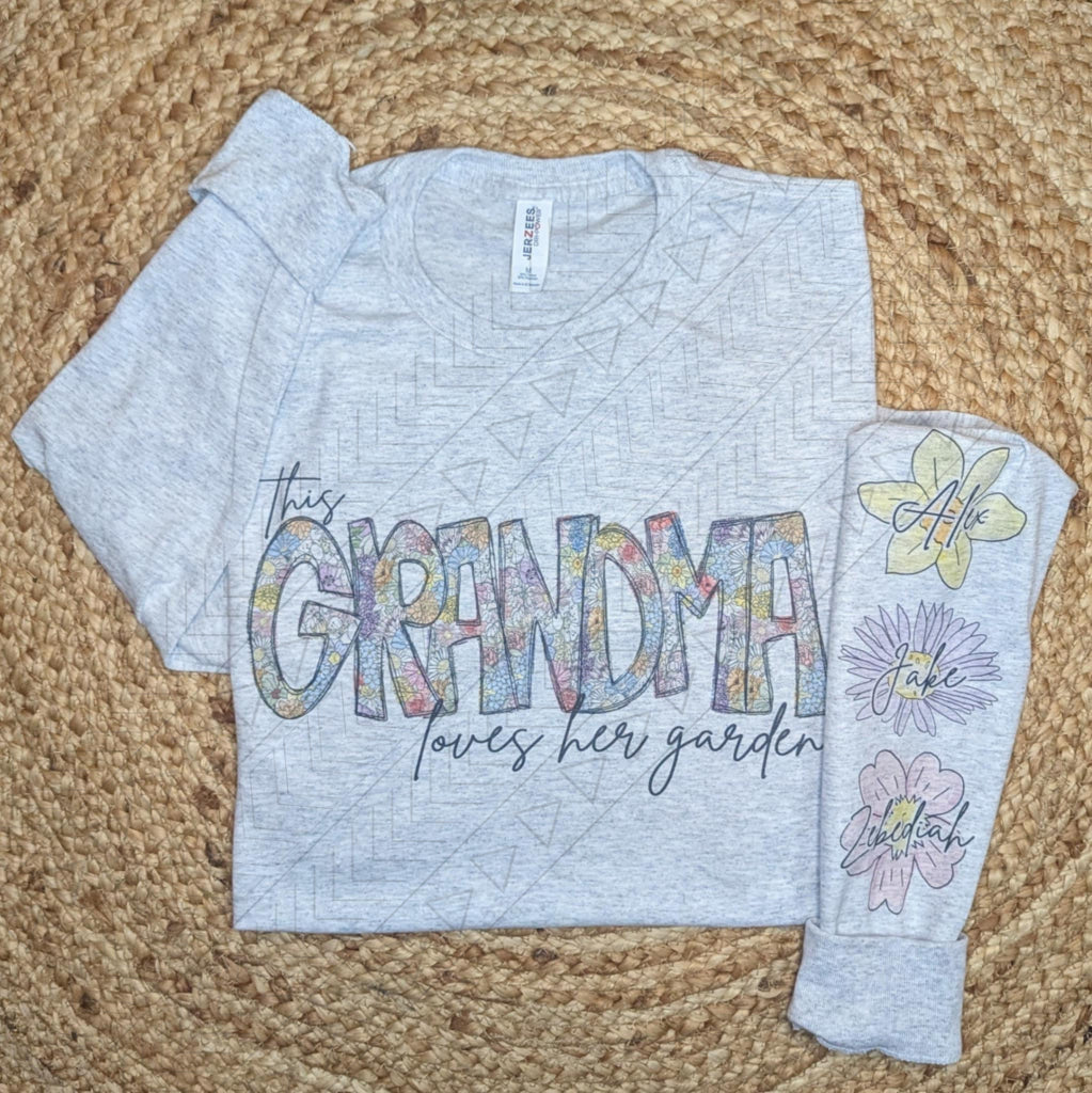 Loves Her Garden Crew *custom* Shirts & Tops