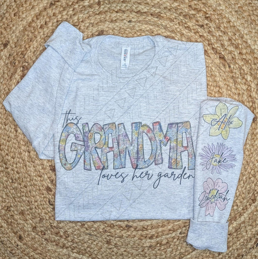 Loves Her Garden Crew *custom* Shirts & Tops