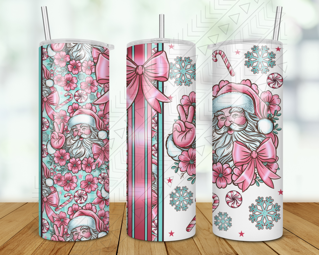 Pink Santa Tumbler