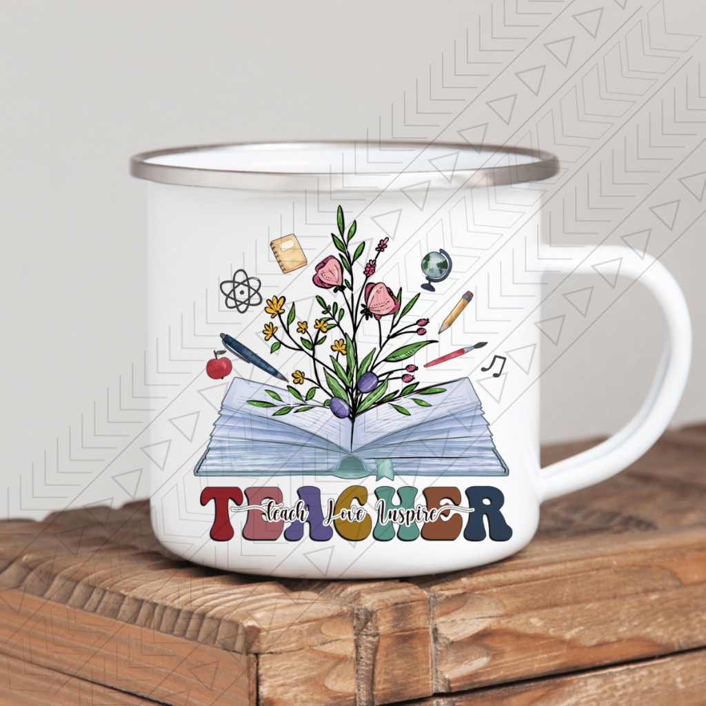 Reading Teacher Enamel Mug Mug