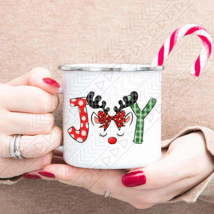 Reindeer Joy Enamel Mug Mug