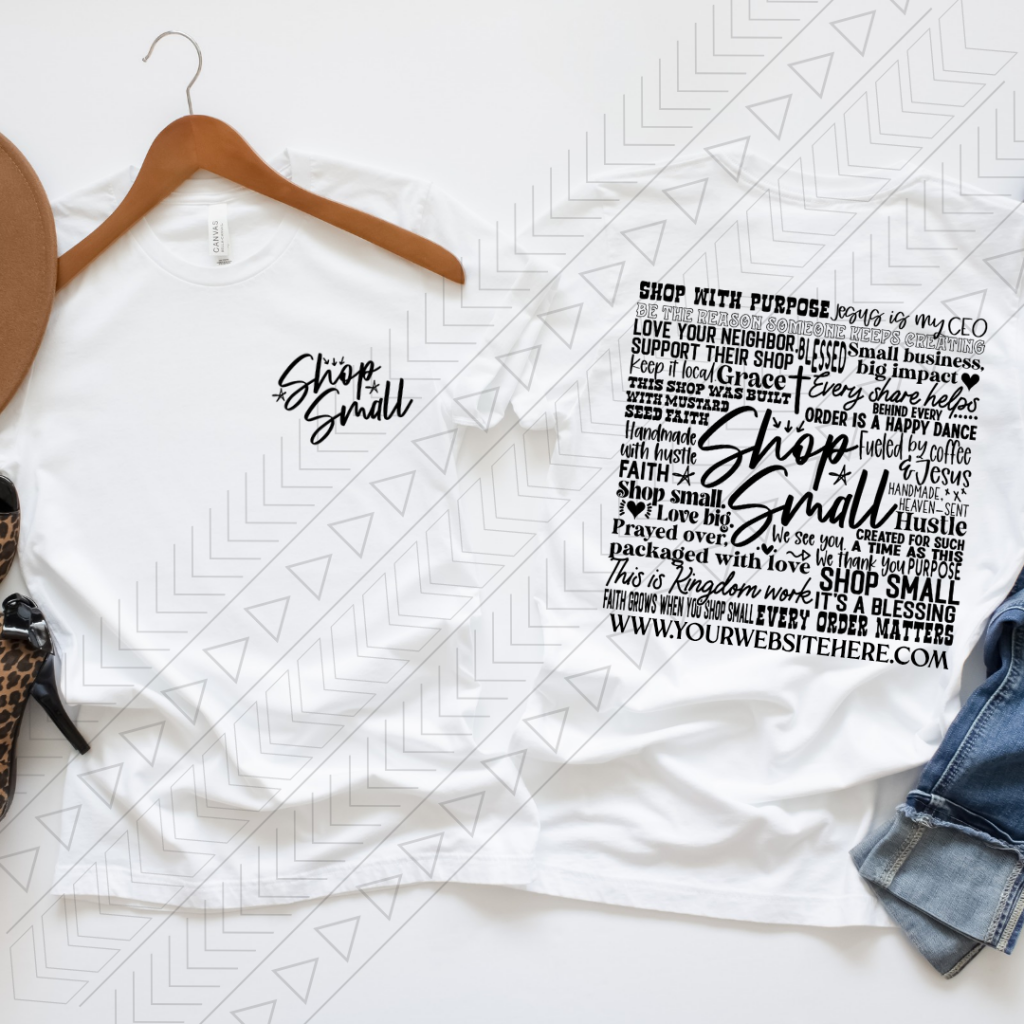 Shop Small (add your website) Shirts & Tops