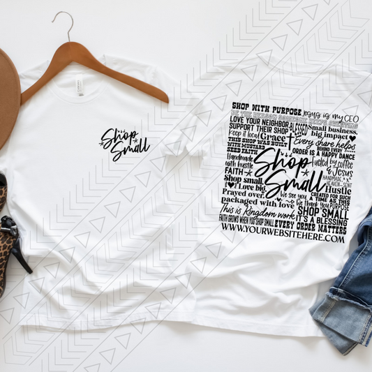 Shop Small (add your website) Shirts & Tops