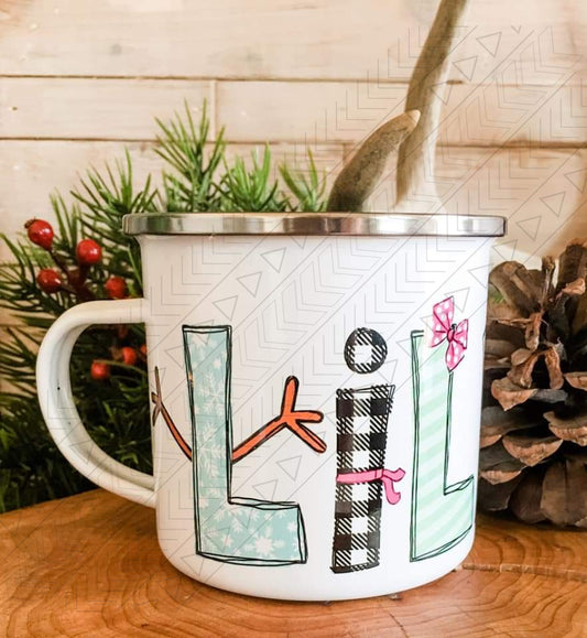 Snowman Name Enamel Mug