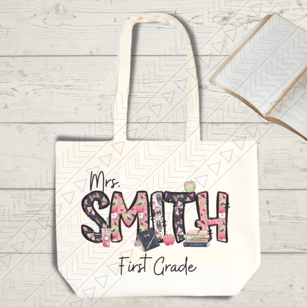 Teacher Name Tote Tote