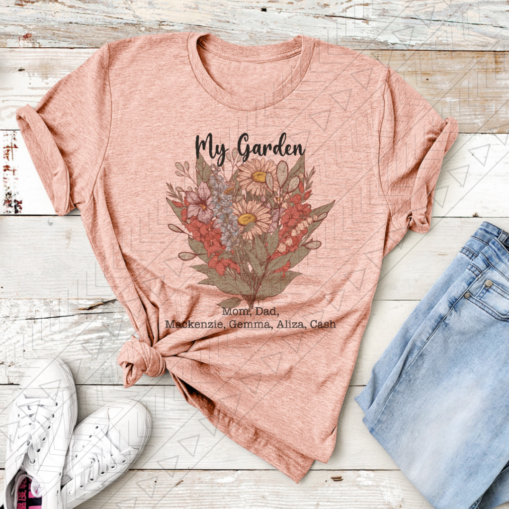 Vintage Mama’s Garden Name Tee *Bouquet* Shirts & Tops