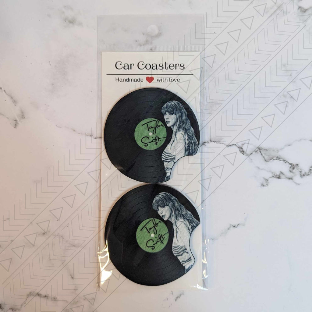 Vinyl Record Car Coaster