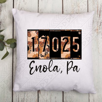 Zip Code Pillow Cover Pillowcases & Shams